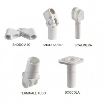 Accessori di ricambio per tendalini, per tubi Ø 20 mm